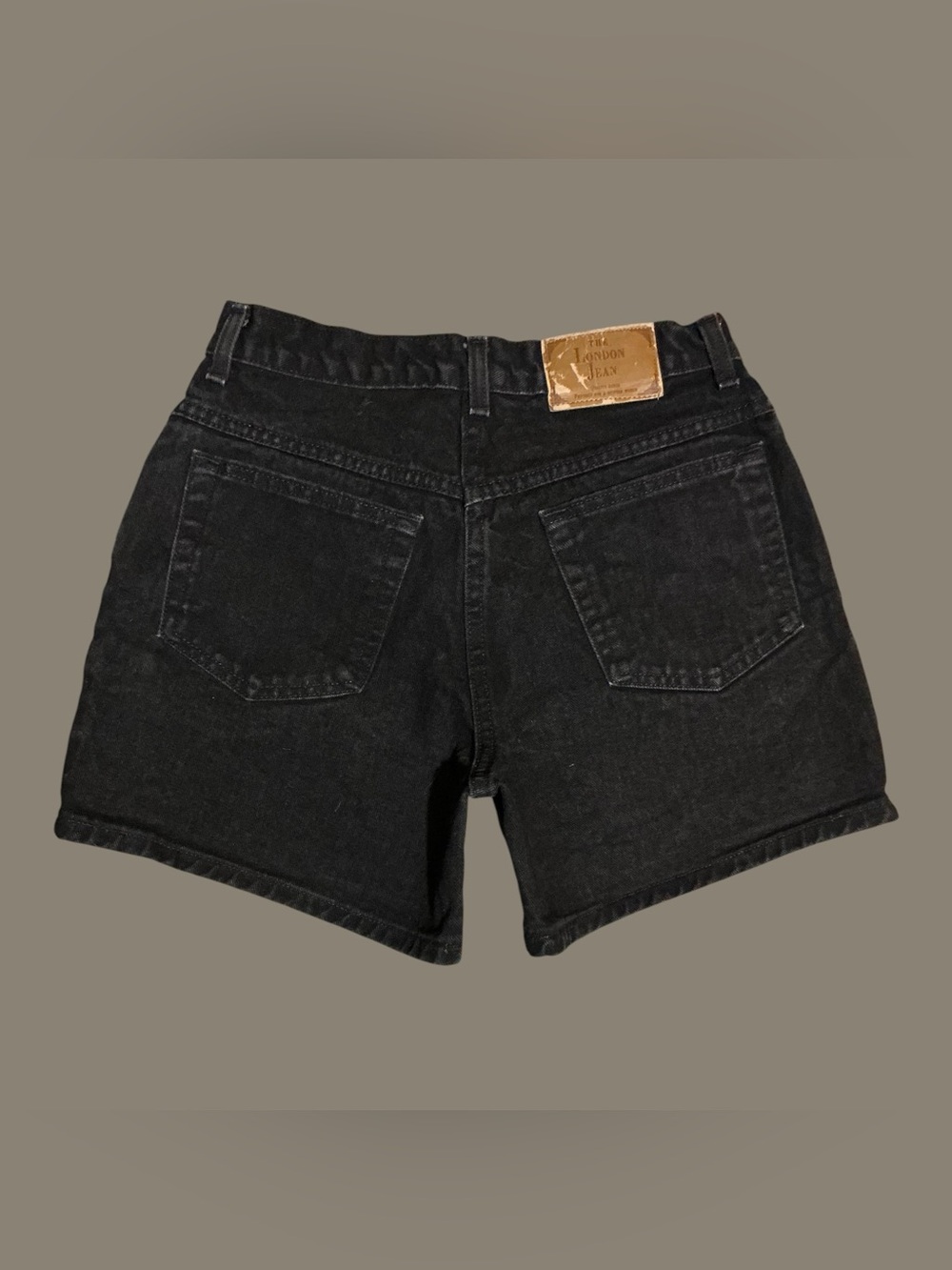 Vintage Moda International The London Jean Black Denim Shorts High Rise